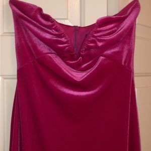COPY - Zara Pink Velvet evening dress